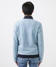MKJGC08150 MK MICHEL KLEIN HOMME(MKミッシェルクランオム) MA-1ブルゾン / ダイヤジオメトリック ライトブルー