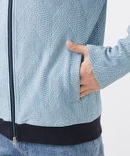 MKJGC08150 MK MICHEL KLEIN HOMME(MKミッシェルクランオム) MA-1ブルゾン / ダイヤジオメトリック ライトブルー