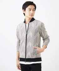 MKJGC08150 MK MICHEL KLEIN HOMME(MKミッシェルクランオム) MA-1ブルゾン / ダイヤジオメトリック ベージュ