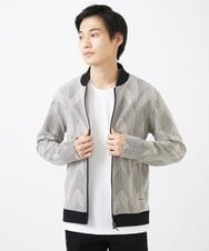 MKJGC08150 MK MICHEL KLEIN HOMME(MKミッシェルクランオム) MA-1ブルゾン / ダイヤジオメトリック ベージュ