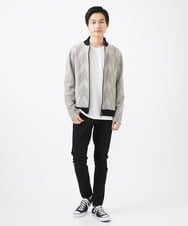 MKJGC08150 MK MICHEL KLEIN HOMME(MKミッシェルクランオム) MA-1ブルゾン / ダイヤジオメトリック ベージュ