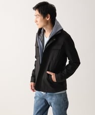 MKJGC10190 MK MICHEL KLEIN HOMME(MKミッシェルクランオム) 【洗える / ストレッチ】M-65ブルゾン / TEC EASY JERSEY2025 カーキ