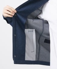 MKJGC10190 MK MICHEL KLEIN HOMME(MKミッシェルクランオム) 【洗える / ストレッチ】M-65ブルゾン / TEC EASY JERSEY2025 ブルー