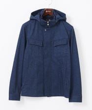 MKJGC10190 MK MICHEL KLEIN HOMME(MKミッシェルクランオム) 【洗える / ストレッチ】M-65ブルゾン / TEC EASY JERSEY2025 ブルー