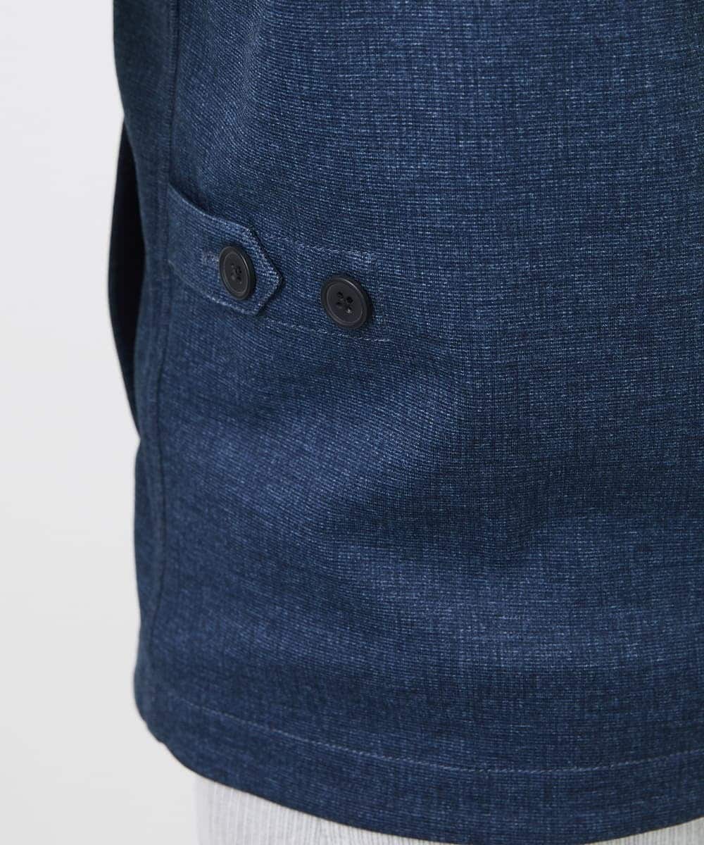 MKJGC10190 MK MICHEL KLEIN HOMME(MKミッシェルクランオム) 【洗える / ストレッチ】M-65ブルゾン / TEC EASY JERSEY2025 ブルー