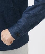 MKJGC10190 MK MICHEL KLEIN HOMME(MKミッシェルクランオム) 【洗える / ストレッチ】M-65ブルゾン / TEC EASY JERSEY2025 ブルー