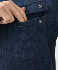 MKJGC10190 MK MICHEL KLEIN HOMME(MKミッシェルクランオム) 【洗える / ストレッチ】M-65ブルゾン / TEC EASY JERSEY2025 ブルー