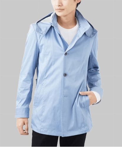 MKJGC12190 MK MICHEL KLEIN HOMME 【残りわずか／秋春着用可能】フード着脱ショートコート