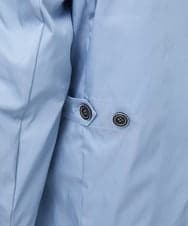 MKJGC12190 MK MICHEL KLEIN HOMME(MKミッシェルクランオム) 【ON/OFF対応】フードショートコート/サテンリバーストレッチ ライトブルー