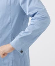 MKJGC12190 MK MICHEL KLEIN HOMME(MKミッシェルクランオム) 【ON/OFF対応】フードショートコート/サテンリバーストレッチ ライトブルー