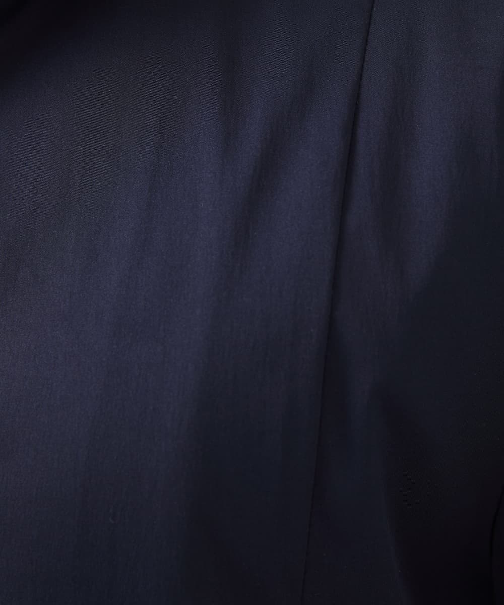 MKJGC12190 MK MICHEL KLEIN HOMME(MKミッシェルクランオム) 【ON/OFF対応】フードショートコート/サテンリバーストレッチ ネイビー