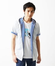 MKJGC17110 MK MICHEL KLEIN HOMME(MKミッシェルクランオム) パーカー / バッグリップボーダー ブルー