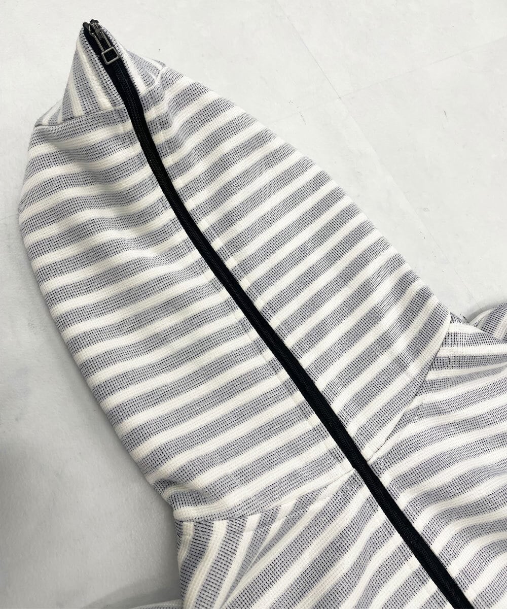 MKJGC17110 MK MICHEL KLEIN HOMME(MKミッシェルクランオム) パーカー / バッグリップボーダー ネイビー