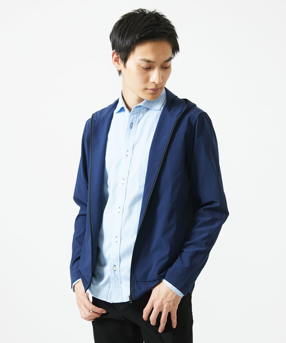 MKJGC20150 MK MICHEL KLEIN HOMME(MKミッシェルクランオム) スプリングパーカー ネイビー