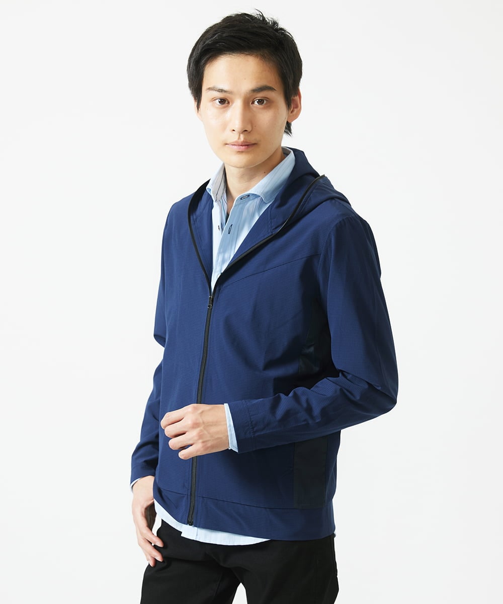 MKJGC20150 MK MICHEL KLEIN HOMME(MKミッシェルクランオム) スプリングパーカー ネイビー