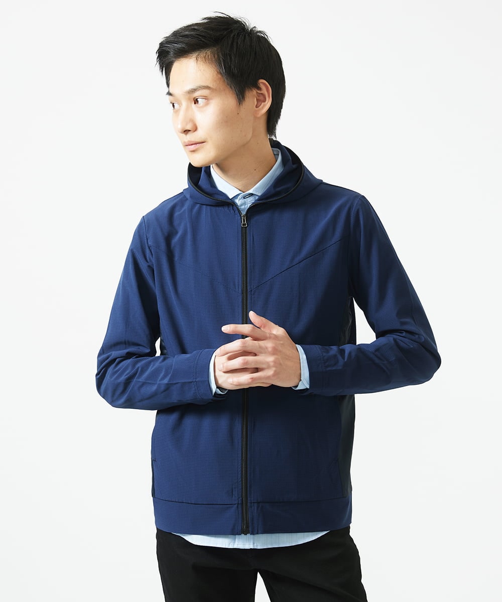 MKJGC20150 MK MICHEL KLEIN HOMME(MKミッシェルクランオム) スプリングパーカー ネイビー