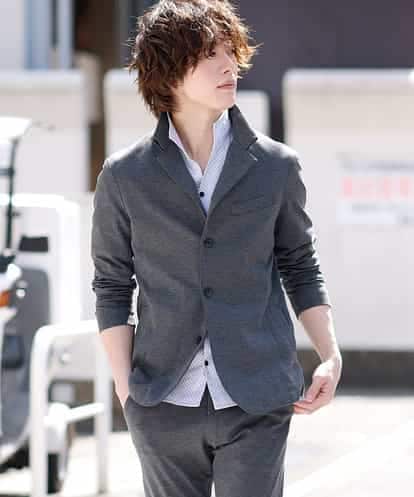 MKJGM64150 MK MICHEL KLEIN HOMME 【男の黒ジャケット】コンパクトシルキージャケット