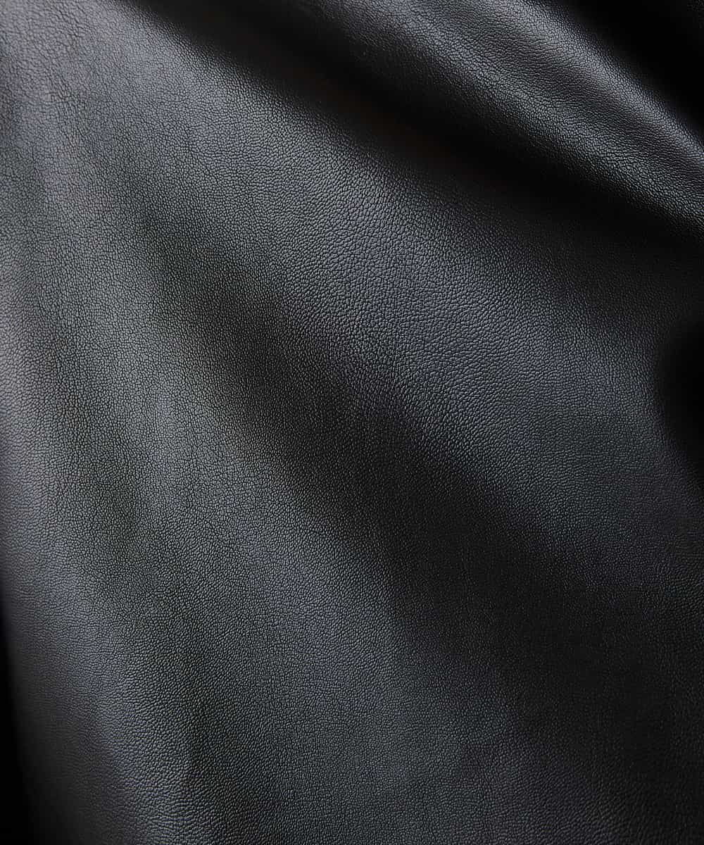 MKJGO41090 MK MICHEL KLEIN HOMME(MKミッシェルクランオム) WEB限定商品 春に着れるフェイクレザーブルゾン ブラック(94)