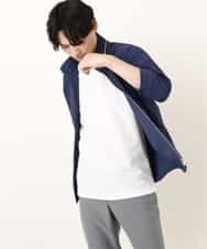 MKJGR07170 MK MICHEL KLEIN HOMME(MKミッシェルクランオム) スタンドシャツブルゾン ブルー