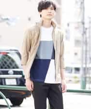 MKJGR07170 MK MICHEL KLEIN HOMME(MKミッシェルクランオム) スタンドシャツブルゾン ベージュ