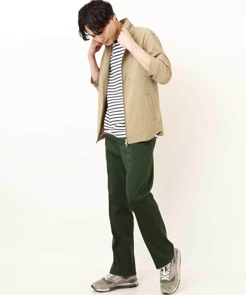 MKJGR07170 MK MICHEL KLEIN HOMME(MKミッシェルクランオム) スタンドシャツブルゾン ベージュ