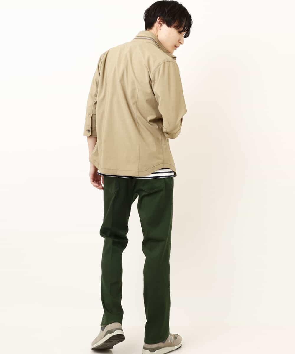 MKJGR07170 MK MICHEL KLEIN HOMME(MKミッシェルクランオム) スタンドシャツブルゾン ベージュ