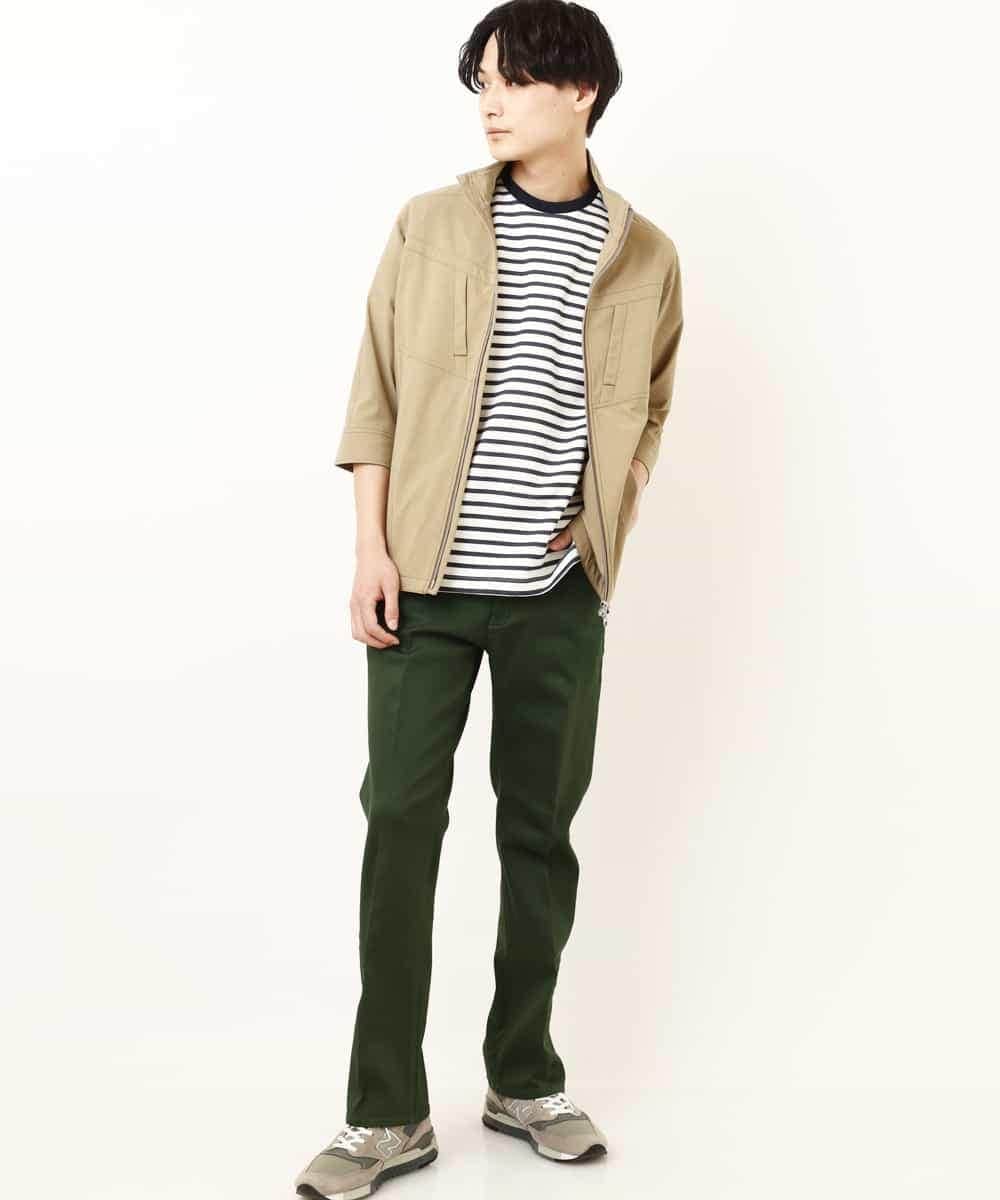 MKJGR07170 MK MICHEL KLEIN HOMME(MKミッシェルクランオム) スタンドシャツブルゾン ベージュ