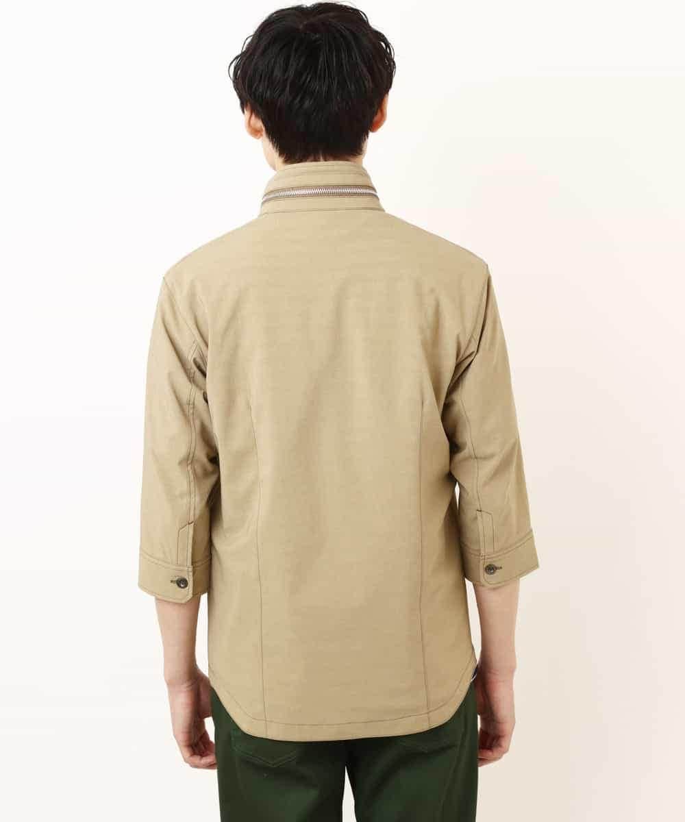 MKJGR07170 MK MICHEL KLEIN HOMME(MKミッシェルクランオム) スタンドシャツブルゾン ベージュ