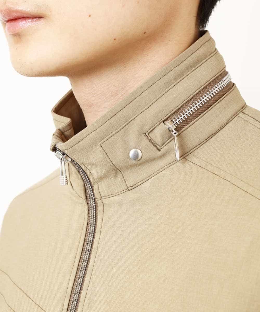 MKJGR07170 MK MICHEL KLEIN HOMME(MKミッシェルクランオム) スタンドシャツブルゾン ベージュ