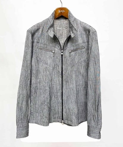 MKJGV73210 MK MICHEL KLEIN HOMME スタンドカラーブルゾン / ヨウリュウワッシャー
