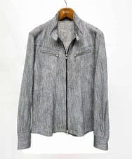 MKJGV73210 MK MICHEL KLEIN HOMME(MKミッシェルクランオム) スタンドカラーブルゾン / ヨウリュウワッシャー グレー (92)