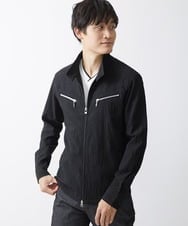 MKJGV73210 MK MICHEL KLEIN HOMME(MKミッシェルクランオム) スタンドカラーブルゾン / ヨウリュウワッシャー ブラック（94）