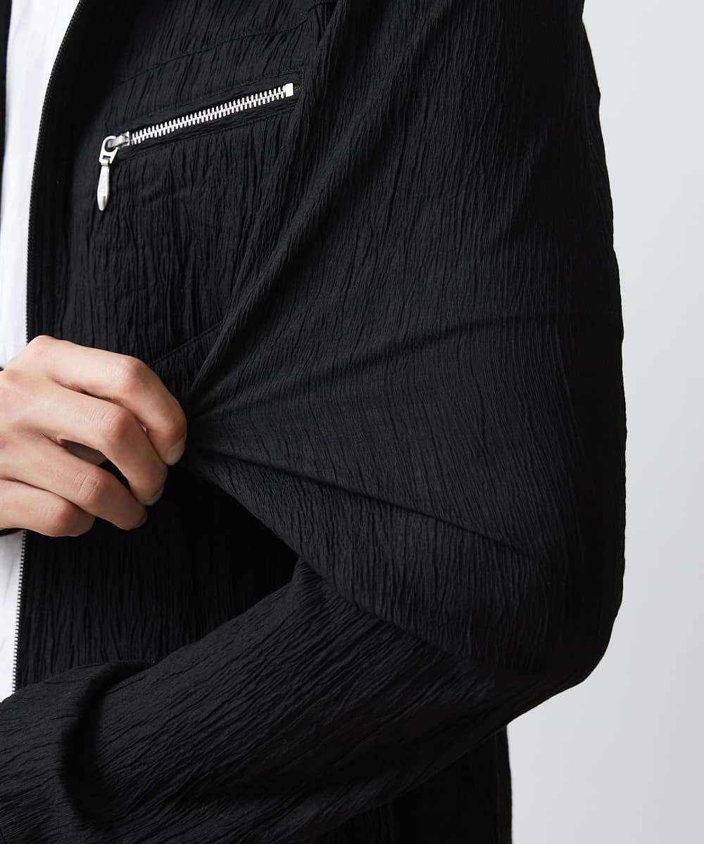 MKJGV73210 MK MICHEL KLEIN HOMME(MKミッシェルクランオム) スタンドカラーブルゾン / ヨウリュウワッシャー ブラック（94）