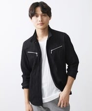 MKJGV73210 MK MICHEL KLEIN HOMME(MKミッシェルクランオム) スタンドカラーブルゾン / ヨウリュウワッシャー ブラック（94）