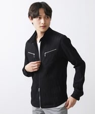 MKJGV73210 MK MICHEL KLEIN HOMME(MKミッシェルクランオム) スタンドカラーブルゾン / ヨウリュウワッシャー ブラック（94）