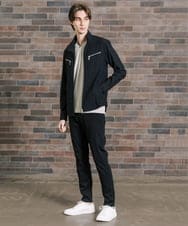 MKJGV73210 MK MICHEL KLEIN HOMME(MKミッシェルクランオム) スタンドカラーブルゾン / ヨウリュウワッシャー ブラック（94）