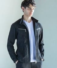 MKJGV73210 MK MICHEL KLEIN HOMME(MKミッシェルクランオム) スタンドカラーブルゾン / ヨウリュウワッシャー ブラック（94）