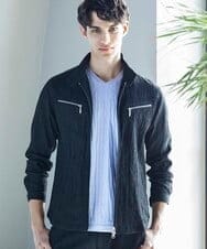 MKJGV73210 MK MICHEL KLEIN HOMME(MKミッシェルクランオム) スタンドカラーブルゾン / ヨウリュウワッシャー ブラック（94）