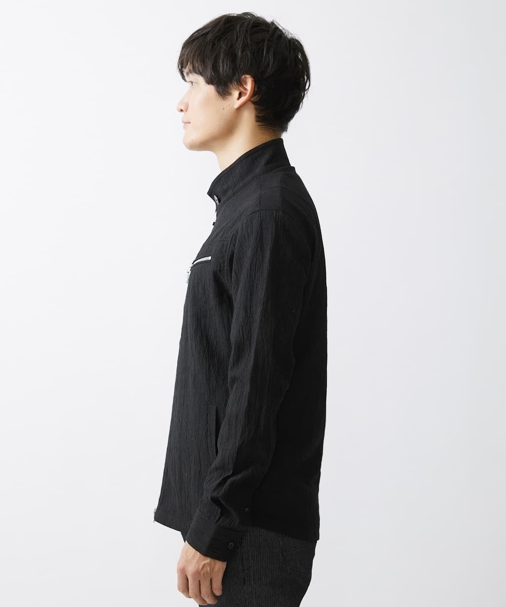 MKJGV73210 MK MICHEL KLEIN HOMME(MKミッシェルクランオム) スタンドカラーブルゾン / ヨウリュウワッシャー ブラック（94）