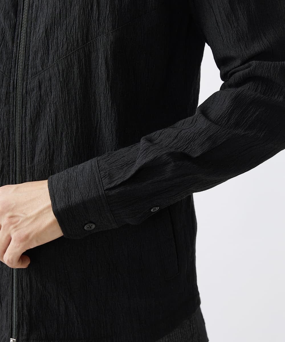 MKJGV73210 MK MICHEL KLEIN HOMME(MKミッシェルクランオム) スタンドカラーブルゾン / ヨウリュウワッシャー ブラック（94）