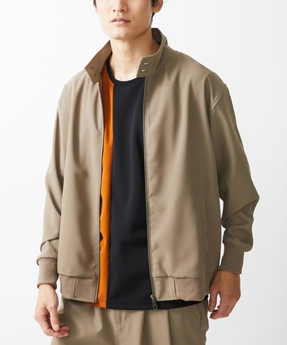 MKJGX30150 MK MICHEL KLEIN HOMME パウダリーストレッチドッグイヤーブルゾン /【セットアップ対応】