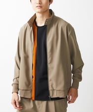 MKJGX30150 MK MICHEL KLEIN HOMME(MKミッシェルクランオム) パウダリーストレッチドッグイヤーブルゾン /【セットアップ対応】 カーキ