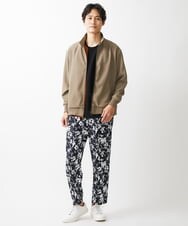 MKJGX30150 MK MICHEL KLEIN HOMME(MKミッシェルクランオム) パウダリーストレッチドッグイヤーブルゾン /【セットアップ対応】 カーキ