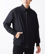 MKJGX30150 MK MICHEL KLEIN HOMME(MKミッシェルクランオム) パウダリーストレッチドッグイヤーブルゾン /【セットアップ対応】 ブラック