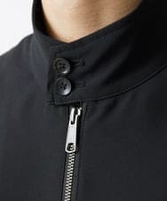 MKJGX30150 MK MICHEL KLEIN HOMME(MKミッシェルクランオム) パウダリーストレッチドッグイヤーブルゾン /【セットアップ対応】 ブラック