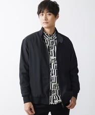 MKJGX30150 MK MICHEL KLEIN HOMME(MKミッシェルクランオム) パウダリーストレッチドッグイヤーブルゾン /【セットアップ対応】 ブラック