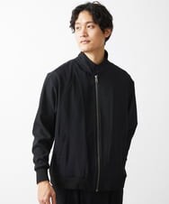 MKJGX30150 MK MICHEL KLEIN HOMME(MKミッシェルクランオム) パウダリーストレッチドッグイヤーブルゾン /【セットアップ対応】 ブラック