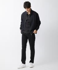 MKJGX30150 MK MICHEL KLEIN HOMME(MKミッシェルクランオム) パウダリーストレッチドッグイヤーブルゾン /【セットアップ対応】 ブラック