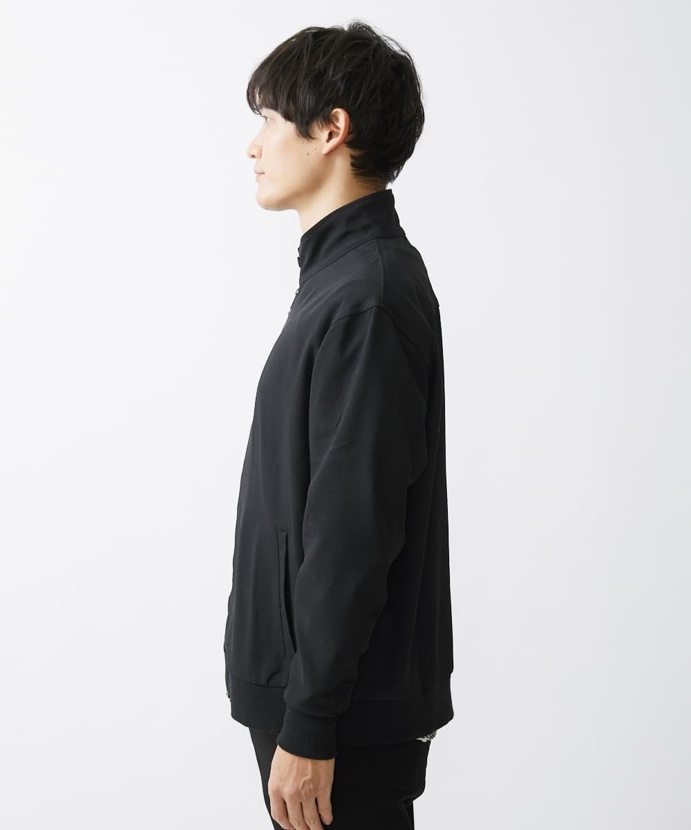 MKJGX30150 MK MICHEL KLEIN HOMME(MKミッシェルクランオム) パウダリーストレッチドッグイヤーブルゾン /【セットアップ対応】 ブラック