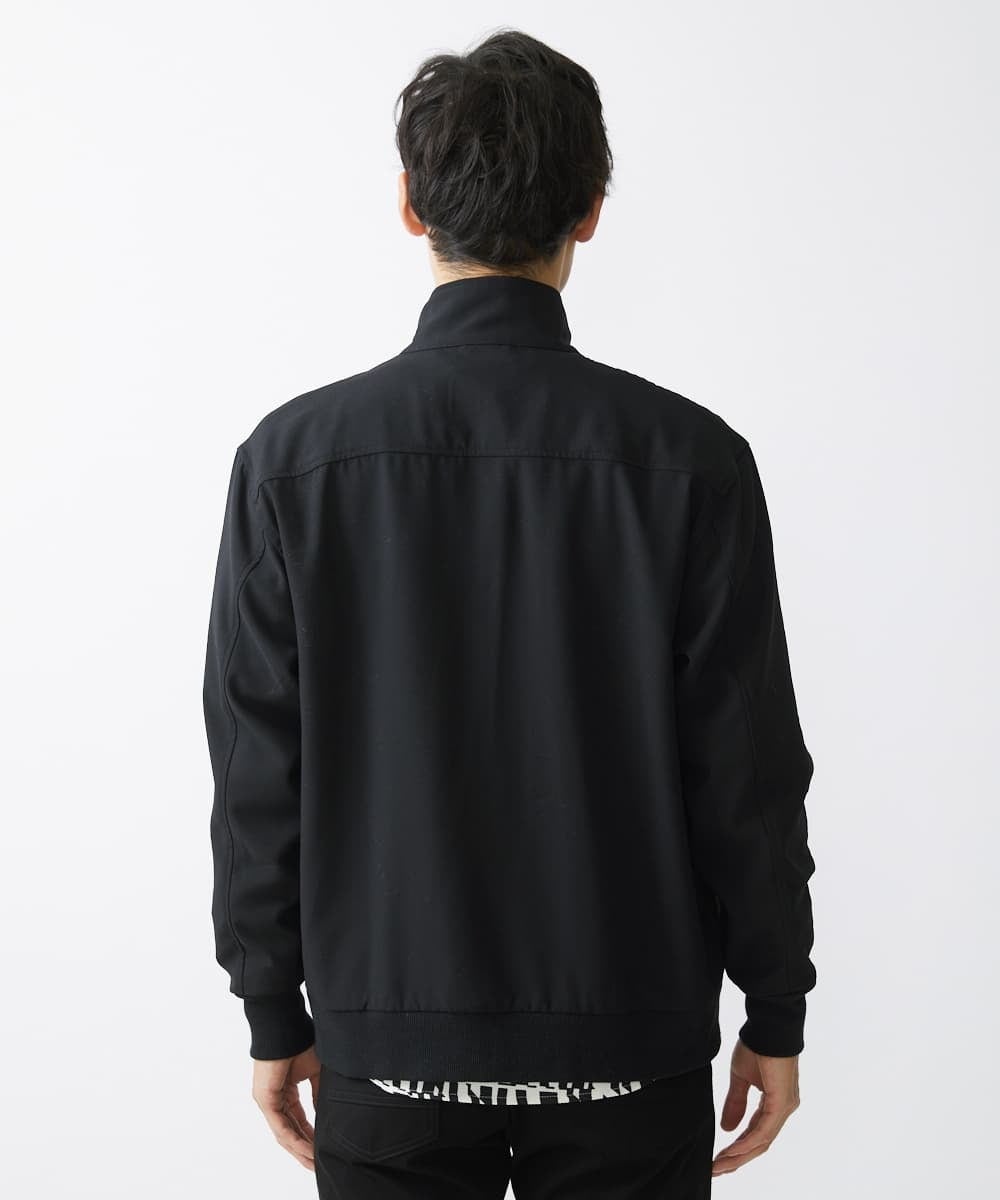 MKJGX30150 MK MICHEL KLEIN HOMME(MKミッシェルクランオム) パウダリーストレッチドッグイヤーブルゾン /【セットアップ対応】 ブラック